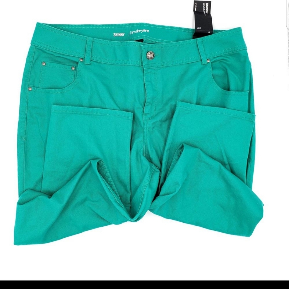 Lane Bryant Teal Skinny Jeans